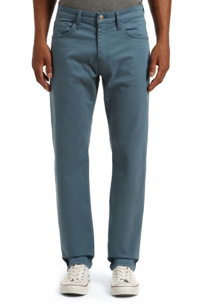 Mavi Jeans Zach Five-pocket Straight Leg Twill Pants In Bluestone Twill