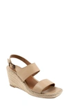 Softwalk Hartley Espadrille Wedge Sandal In Beige