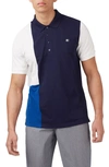 Ben Sherman Colorblock Piqué Polo Shirt In Marine