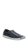 Softinos By Fly London Irit Low Top Sneaker In Navy Washed Leather