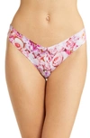 Commando Microfiber Thong In Spring Blossom