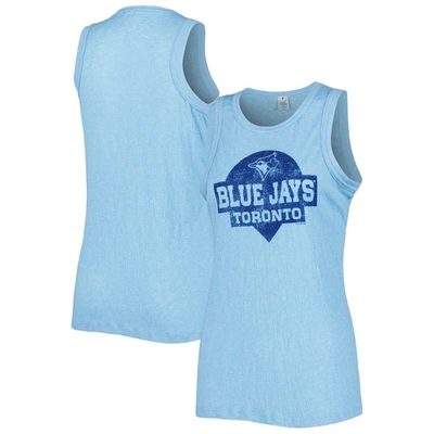 Soft As A Grape Royal Toronto Blue Jays Tri-blend Tank Top