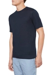 Vince Linen T-shirt In Coastal