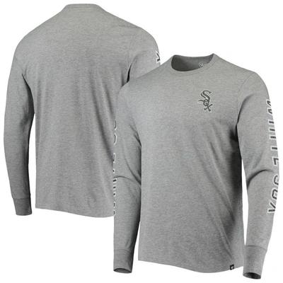 47 ' Heathered Gray Chicago White Sox Team Long Sleeve T-shirt In Heather Gray