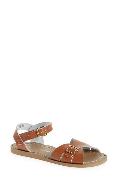 Salt Water Sandals By Hoy Kids' Classic Waterproof Sandal In Tan