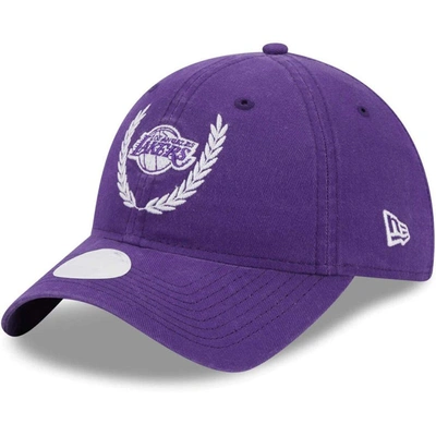 New Era Purple Los Angeles Lakers Leaves 9twenty Adjustable Hat