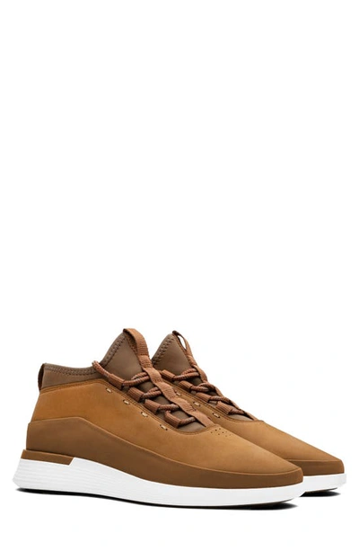 Wolf & Shepherd Crossover™ Mid Sneaker In Honey / White