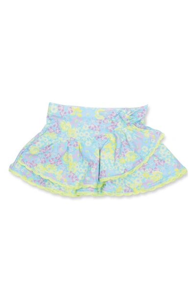 Shade Critters Kids' Watercolor Floral Cover-up Skirt In Multi
