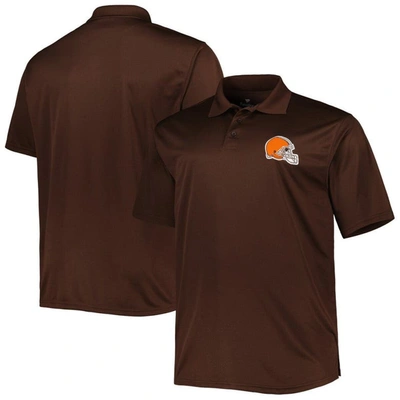 Fanatics Men's Brown Cleveland Browns Big And Tall Birdseye Polo Shirt