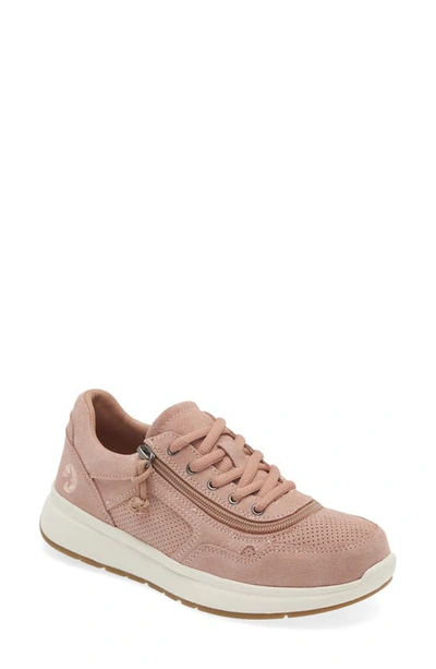 Billy Footwear Comfort Jogger Trainer In Blush Suede