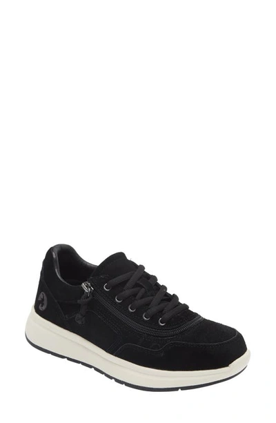 Billy Footwear Comfort Jogger Trainer In Black Suede