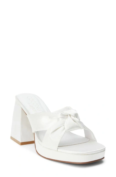 Coconuts By Matisse Esme Knot Slide Sandal In White