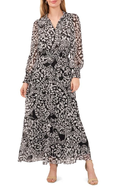 chaus maxi dress Chaus V-Neck Tie Waist Maxi Dress - Cobalt Vault