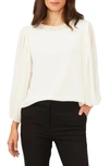 Chaus Embellished Balloon Sleeve Blouse In Ivory