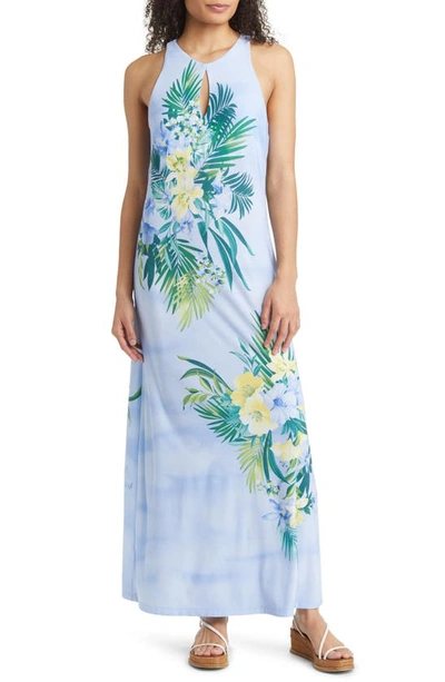 Tommy Bahama Jasmina Seaside Blooms Maxi Dress In Blue