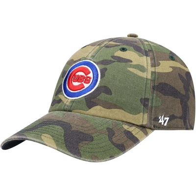 47 ' Camo Chicago Cubs Team Clean Up Adjustable Hat