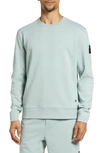 On Organic Cott Crewneck Sweatshirt In Sea