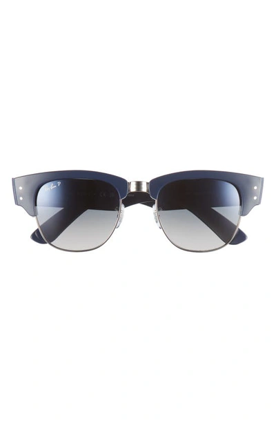 Ray Ban Mega Wayfarer 51mm Polarized Square Sunglasses In Blue Gradient