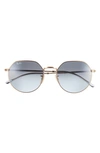 Ray Ban Jack 55mm Irregular Sunglasses In Blue Gradient