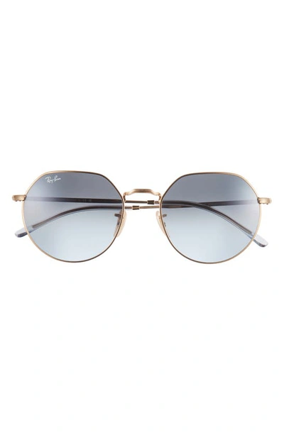 Ray Ban Jack 55mm Irregular Sunglasses In Blue Gradient