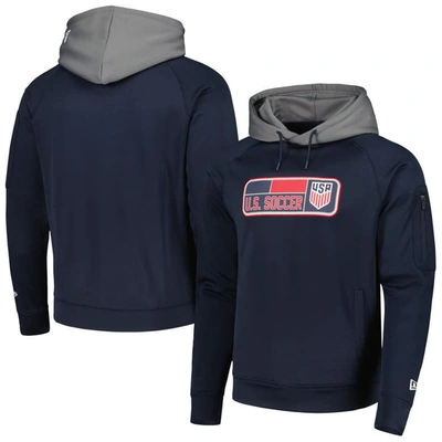 New Era Navy Usmnt Active Raglan Pullover Hoodie