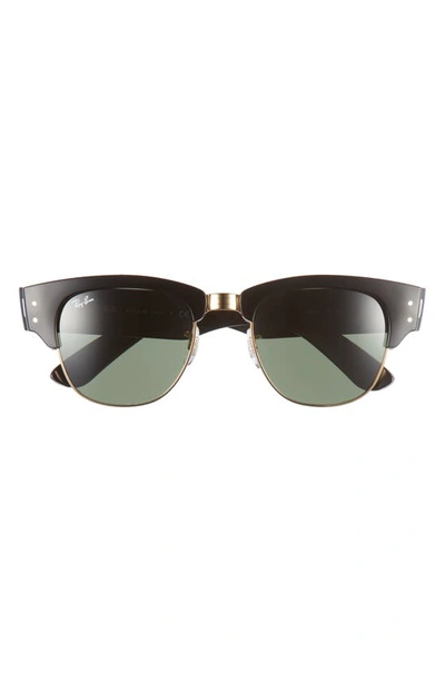 Ray Ban Mega Clubmaster 53mm Square Sunglasses In Black