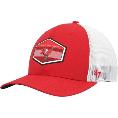 47 '  Red Tampa Bay Buccaneers Burgess Trucker Adjustable Hat