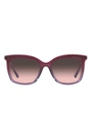 Michael Kors 61mm Gradient Square Sunglasses In Purple