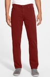 Ag Graduate Sud Straight Leg Pants In Antique Carmine