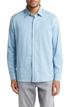 Stone Rose Garment Washed Long Sleeve Button-up Shirt In Blue