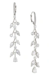 Nadri Olivia Drop Earrings In Rhodium