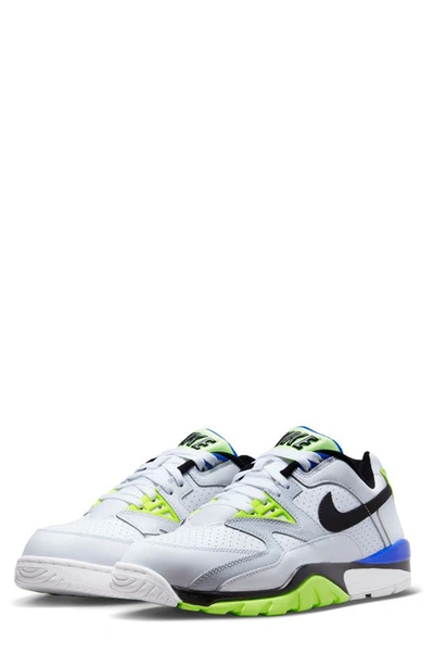 Nike Air Cross Trainer 3 Low Sneaker In White/blue/volt