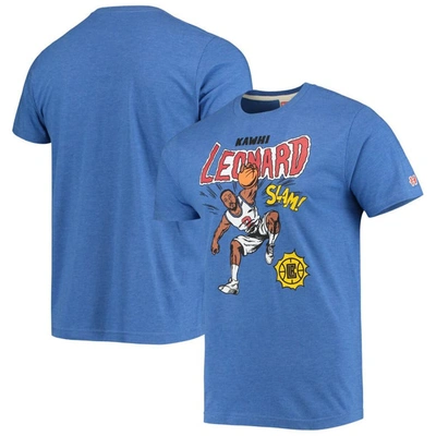 Homage Kawhi Leonard Royal La Clippers Comic Book Player Tri-blend T-shirt