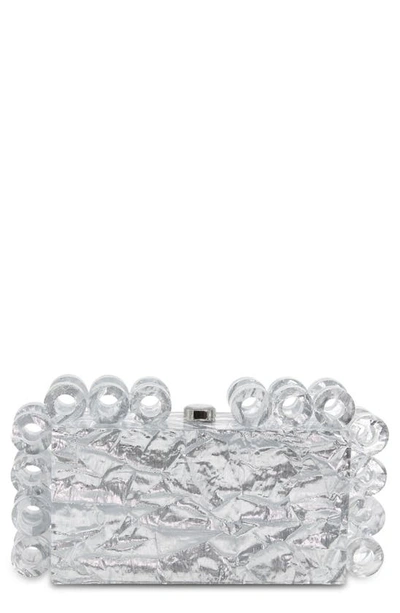 Cult Gaia Harlow Clutch In Silver