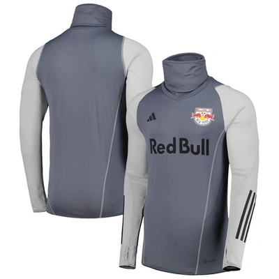 Adidas Originals Adidas Gray New York Red Bulls Warm Raglan Cold.rdy Top