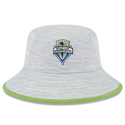 New Era Gray Seattle Sounders Fc Game Bucket Hat