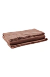 Coyuchi Topanga Organic Cotton Matelassé Blanket In Redwood