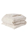 Coyuchi Solana Organic Cotton Duvet Cover In Undyed W/ Grays Botanical