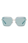 Tory Burch 53mm Square Sunglasses In Light Blue