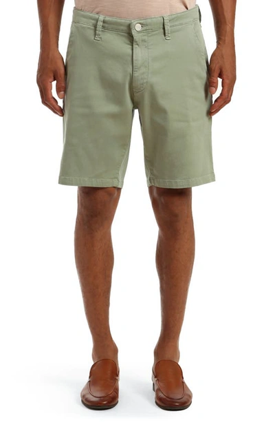 34 Heritage Nevada Flat Front Twill Shorts In Green