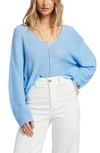 Billabong Every Day Cotton Blend Sweater In Blue Daze