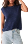 Faherty Miramar Muscle Sweater Tank In Navy