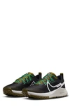 Nike React Pegasus Trail 4 Running Shoe In Black/ White/ Olive/ Green