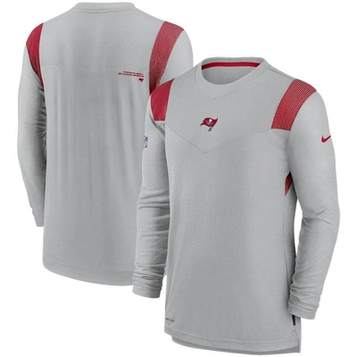 Nike Gray Tampa Bay Buccaneers Sideline Player Uv Performance Long Sleeve T-shirt