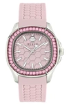 Philipp Plein Women's Spectre Lady Pink Silicone Strap Watch 38mm In Stainless Steel
