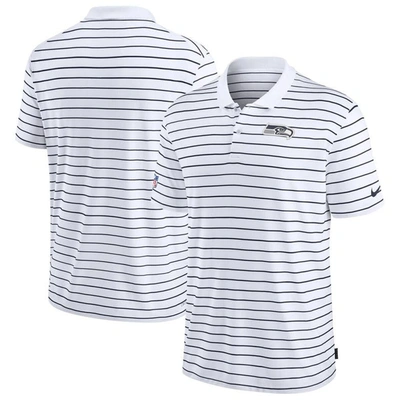 Nike White Seattle Seahawks Sideline Lock Up Victory Performance Polo
