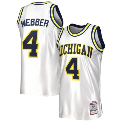 Mitchell & Ness Chris Webber White Michigan Wolverines 1991/92 Authentic Jersey