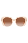 Burberry 52mm Gradient Square Sunglasses In Pink