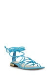 Jessica Simpson Chasca Ankle Wrap Sandal In Nevada Blue