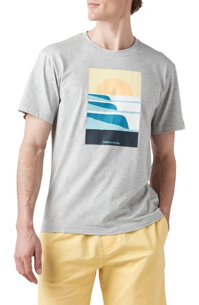 Rodd & Gunn Sunrise Sports Fit Cotton Graphic Tee In Grey